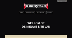 Desktop Screenshot of dedeurenspecialist.nl